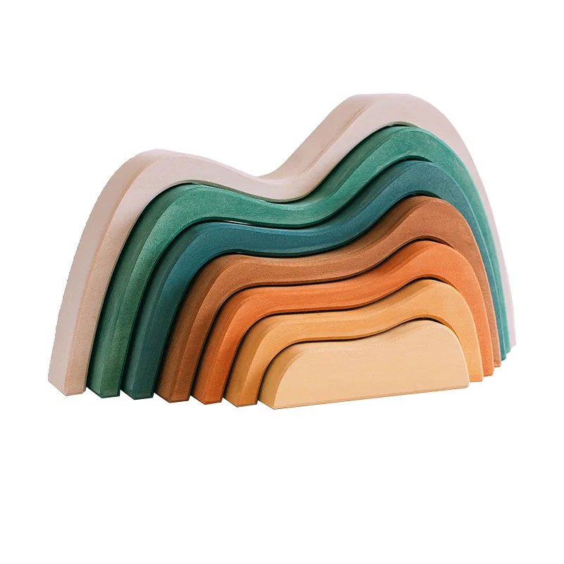 BBK детский домашний декор деревянный строительный блок для взрослых игрушки Hilly