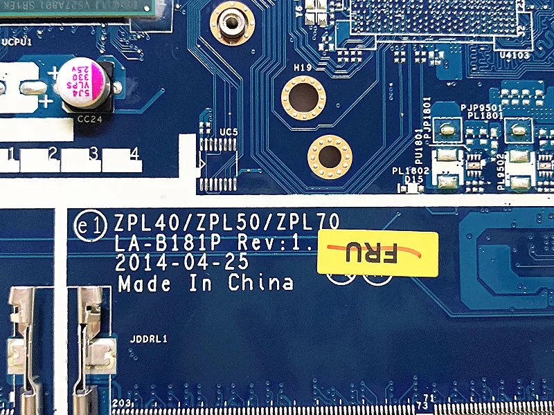 Материнская плата для ноутбука HP ProBook 782951 G2 ZPL40/ZPL50/ZPL70 LA-B181P SR1EK I3-4005U 601