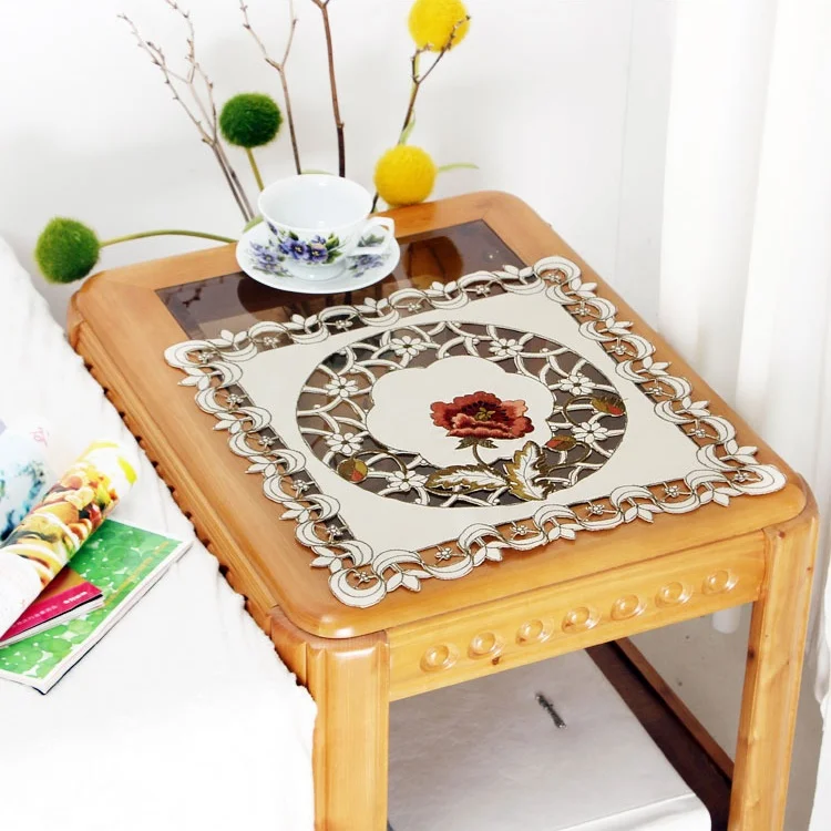 Новое поступление популярная круглая элегантная салфетка из полиэстера с