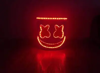 13 Закрученный сахар Dj Marshmello световой светодиодный маска шлем Косплэй опора для ночного клуба Электрический слог сто DJ Бар вечерние Rave оборудования - Цвет: 13