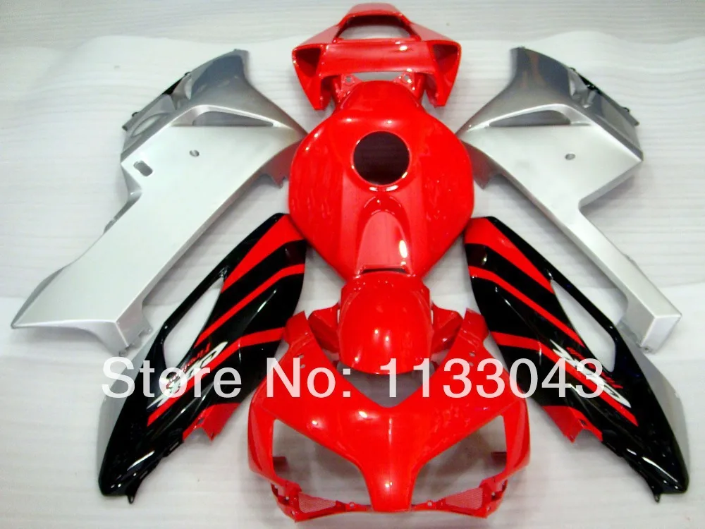 

100%Fit Injection ABS Fairings for HONDA CBR1000RR 04 05 CBR1000 RR 2004 2005 CBR 1000RR 04 05 red silver black fairing parts