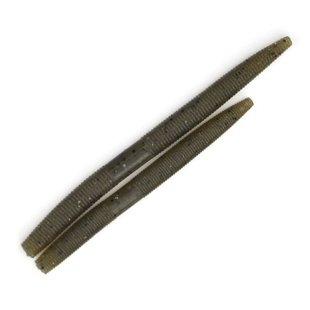 Bassdash Senko Worms 4 дюйма(10,2 см)/5 дюймов(12,7 см) Мягкая палочка, приманка для ловли окуня, 9 цветов, упаковка из 10
