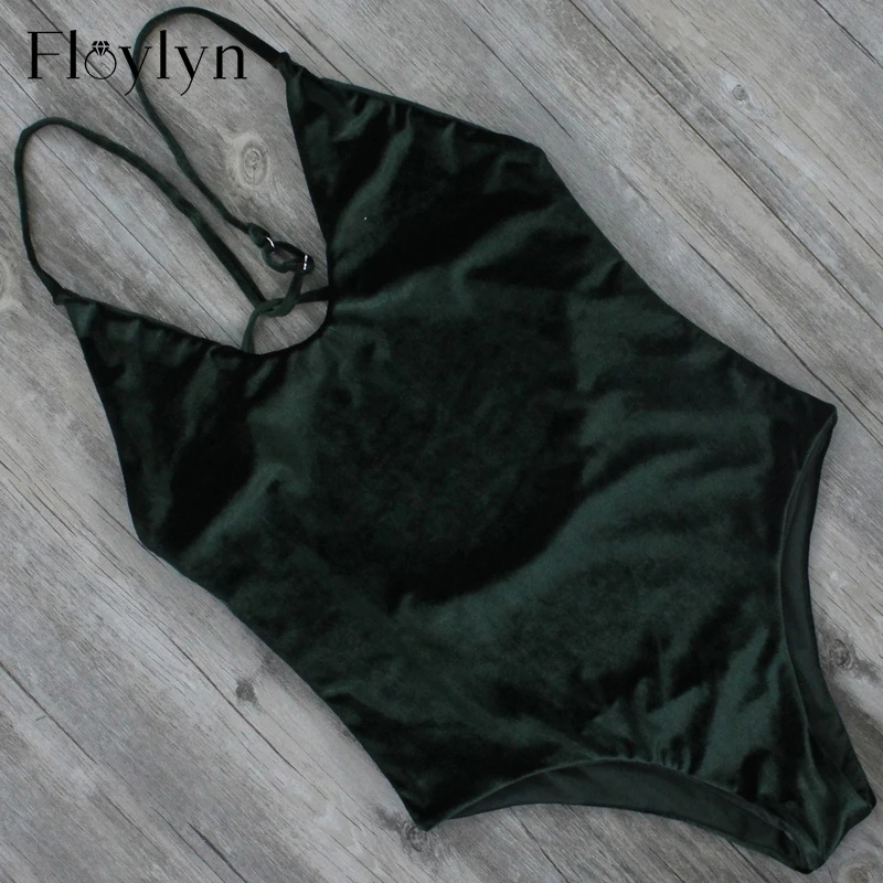 FLOYLYN бархатный купальный костюм сексуальные женские купальные костюмы с