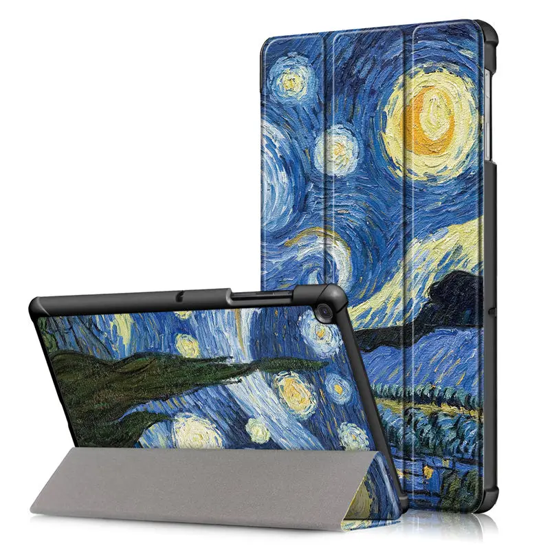 D019 Чехол для samsung galaxy tab S5e 10,5 SM-T720 SM-T725, тонкий магнитный складной чехол из искусственной кожи с подставкой+ пленка+ стилус - Цвет: D019