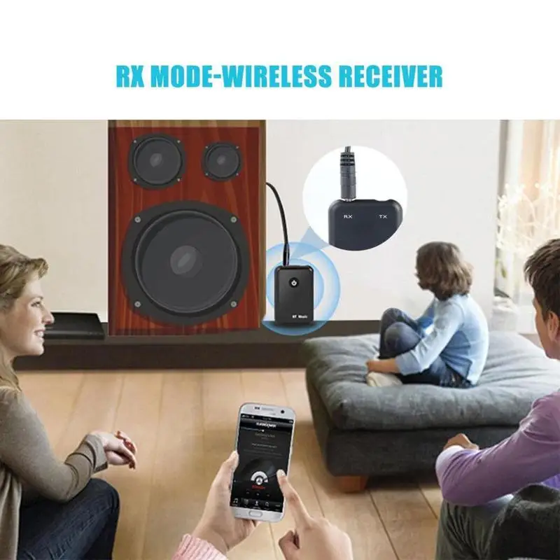 2в1 беспроводной Bluetooth 4,2 аудио передатчик приемник музыкальный адаптер AUX RCA