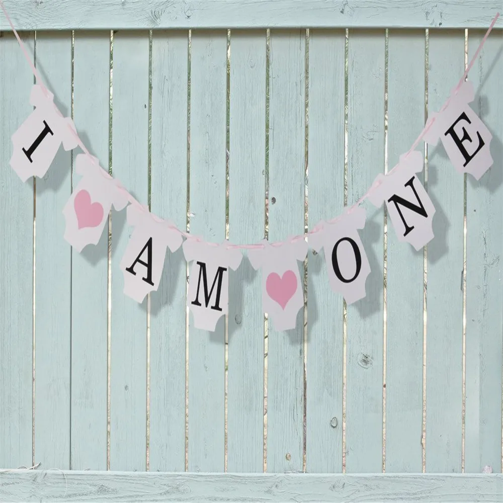 1 Набор бумажный флаг для фотобудки Я один|decorative decorative|decor girldecoration boy |