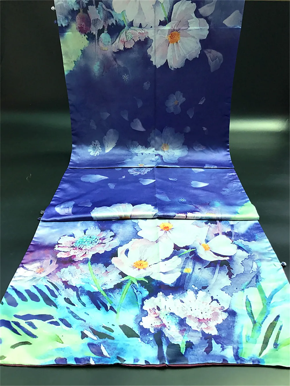 

172x50cm SILK Lycra FABRIC 30%Natural Silk+70%Lycra Fashion Fabrics Dress Silk Print Fabric HF31