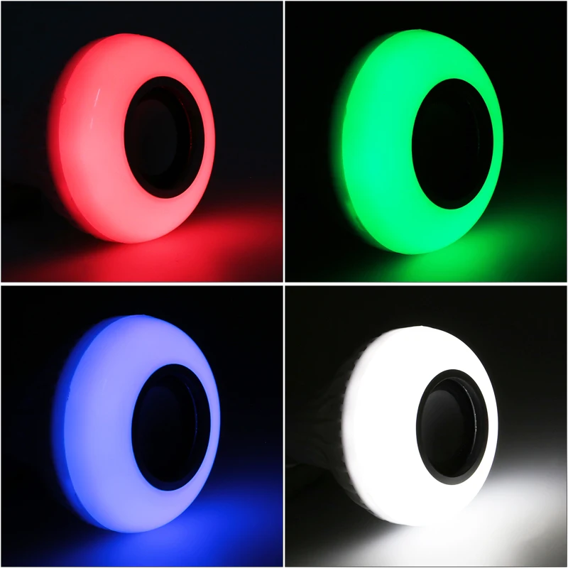 E27 Смарт RGB/RGBW Беспроводной Bluetooth Динамик лампы работы в режиме воспроизведения