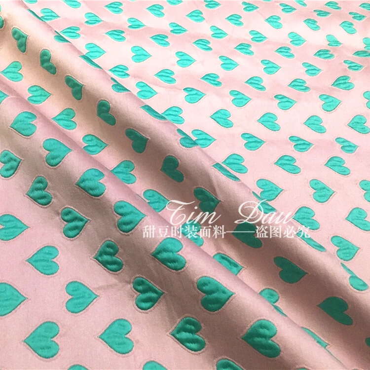 Бесплатная доставка! Розовый модные ткани марки jacquard четкие платье куртка DIY