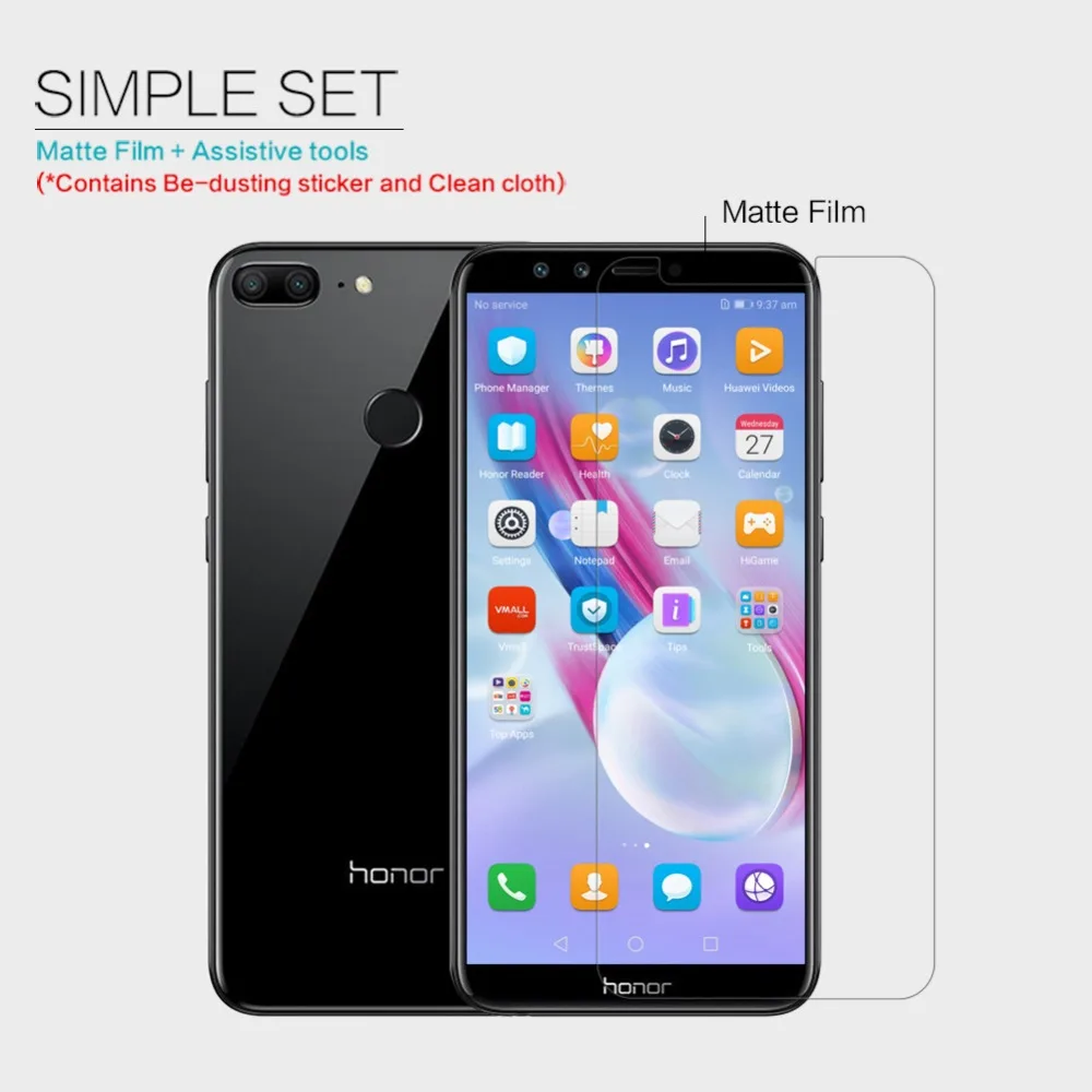 2 pcs/lot Matte Screen Protector Film for Huawei Honor 9 Lite NILLKIN Scratch-resistant Protective Front back | Мобильные телефоны