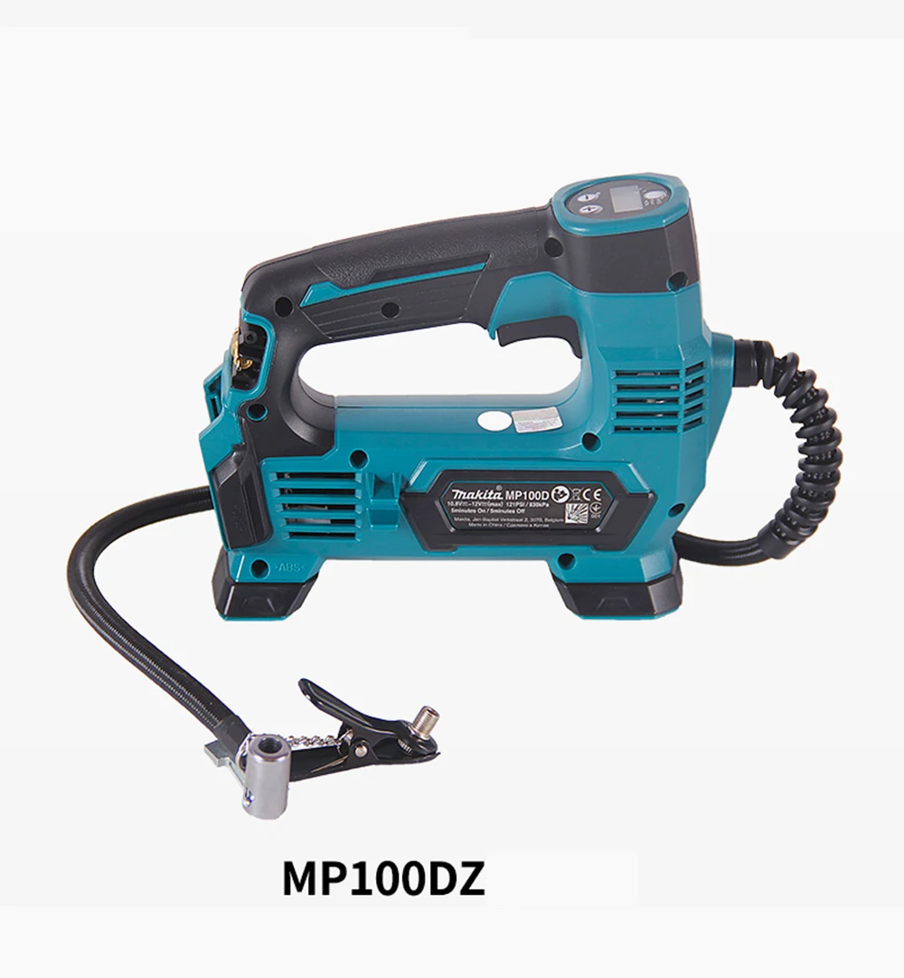 Япония Makita MP100DZ перезаряжаемый воздушный насос литиевая батарея воздушный компрессор насос для автомобильных покрышек 12 В CXT 121PSI 830KPa 65 мм трубчатый насос