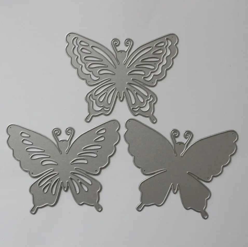 3 шт. бабочки открытка резки металла умирает для тиснения корабль Скрапбукинг