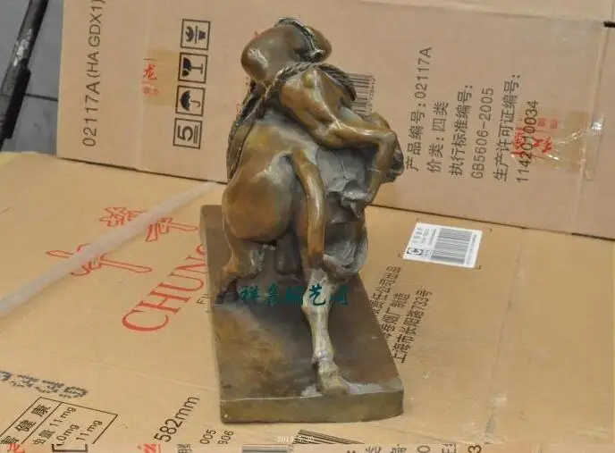 11 &quotЗападная бронзовая медная художественная статуя Belle Binding cattle bull OX Decor
