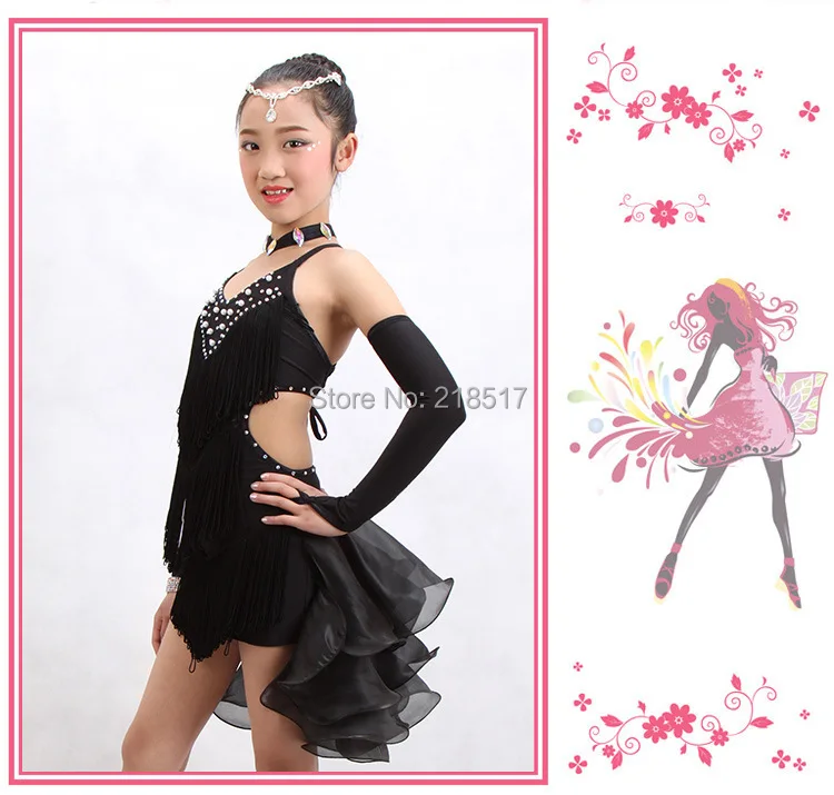 Новинка женское платье для латиноамериканских танцев на бретельках бальных