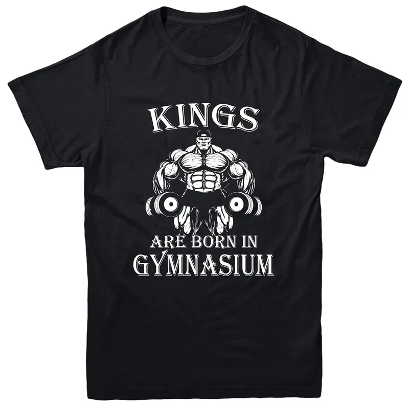 Купить рубашки Новинка Для мужчин Экипаж шеи короткий рукав Kings рождаются в