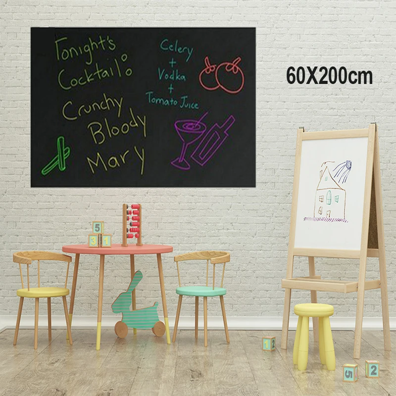Наклейки на стену для детских комнат детские наклейки Blackboard виниловая мельная