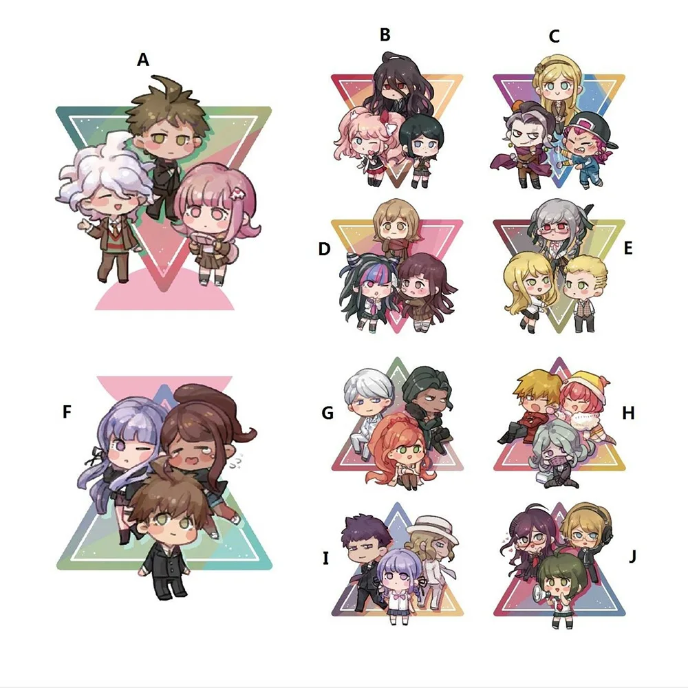Danganronpa Naegi Makoto Kirigiri Kyouko акриловый три-брелок с изображением ангела ремешок 6 см