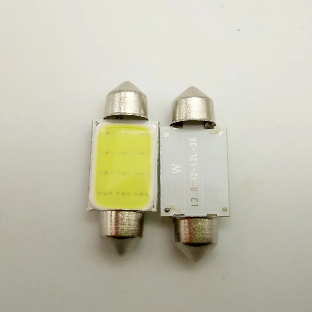 10 шт. FT 12 чипов COB C5W 24V 12V 31/36/39/41mm ft cob Белый Автомобильный фестонный купол