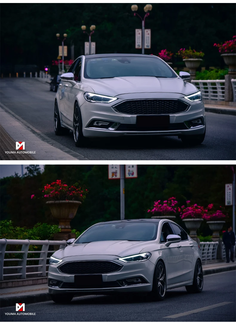 Автомобильный Стайлинг для Ford Mondeo 2016 светодиодный 2018 светодиодные фары +