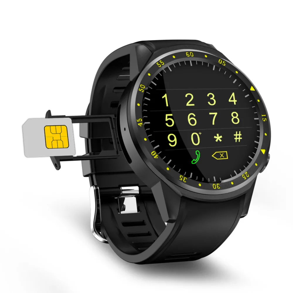 Bluetooth 4,0 Полный Круглый высокой четкости ips сенсорный экран чип смарт gps спортивные часы телефон для IOS/Android/samsung