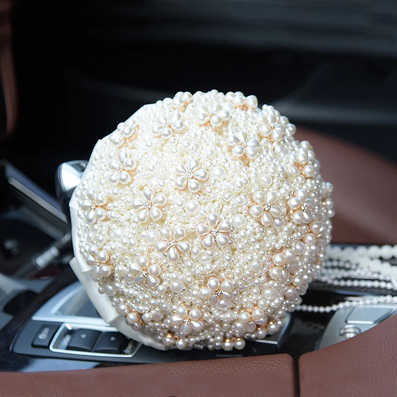 Yanstar Wedding Bouquet Pearl Bridal Handmade Ivory Bouquets For Accessories De Mariage 35WB306 | Свадьбы и торжества