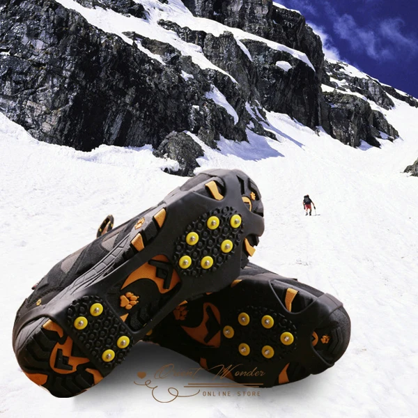 Лед снегоступы спайк ручки 10 шпильки антипробуксовочная сапоги кошки эластичный