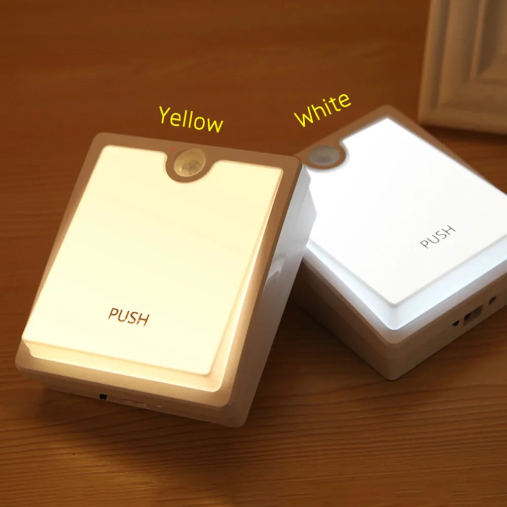 Ночник лампы движения сенсор ночник PIR умный светодио дный светодиодный