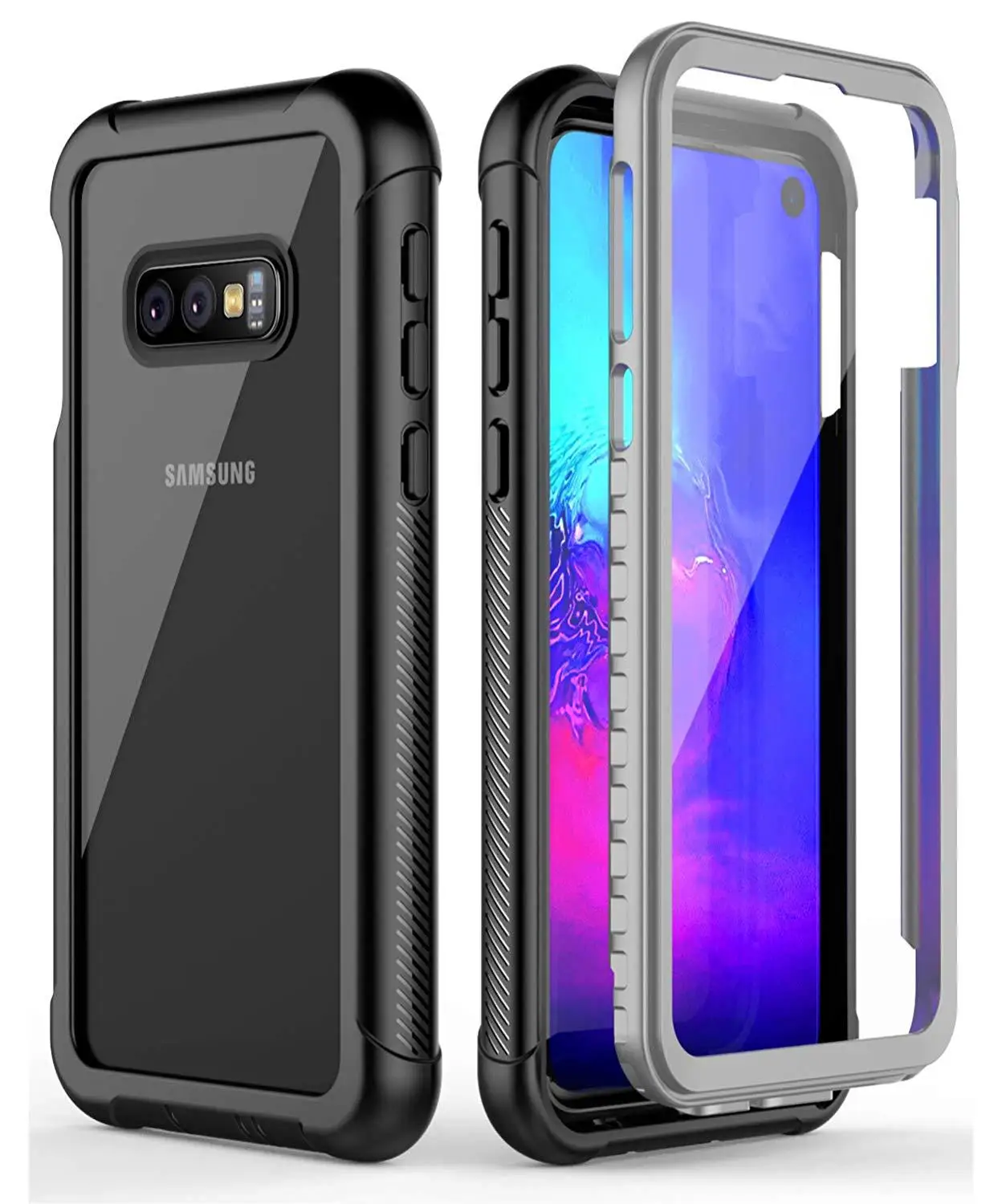 Полностью Защитный чехол для телефона Samsung Galaxy S8 S9 S10 S10e Plus Note 9 прозрачный