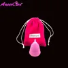 1pcs Pink Медицинский силиконовый Aneercare Менструальный Кубок копа Менструальный De Silicona медицинская Женская гигиена - Цвет: 1pcs Pink