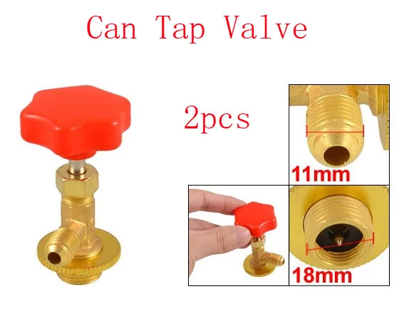 Золотой тон металлический винт на Can Tap Устройство Открывания Клапана для R12