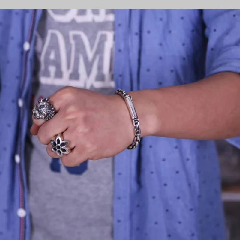 Браслет из серебра 925 пробы с застежкой-звездами | Украшения и аксессуары