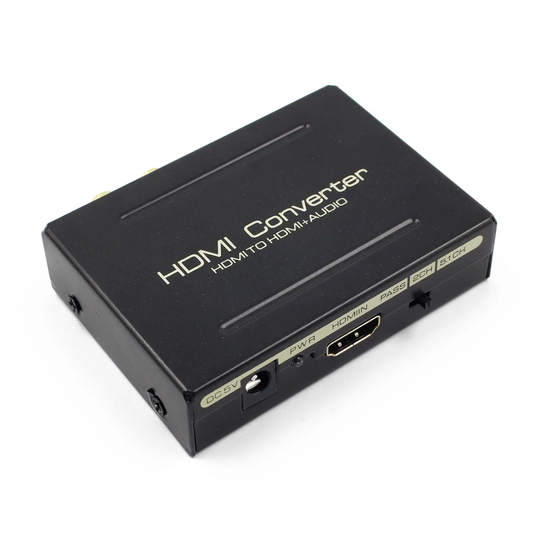 Профессиональный HDMI аудио сплиттер адаптер 1080p HDMI к HDMI и оптический TOSLINK SPDIF+ RCA аудио экстрактор конвертер Mayitr