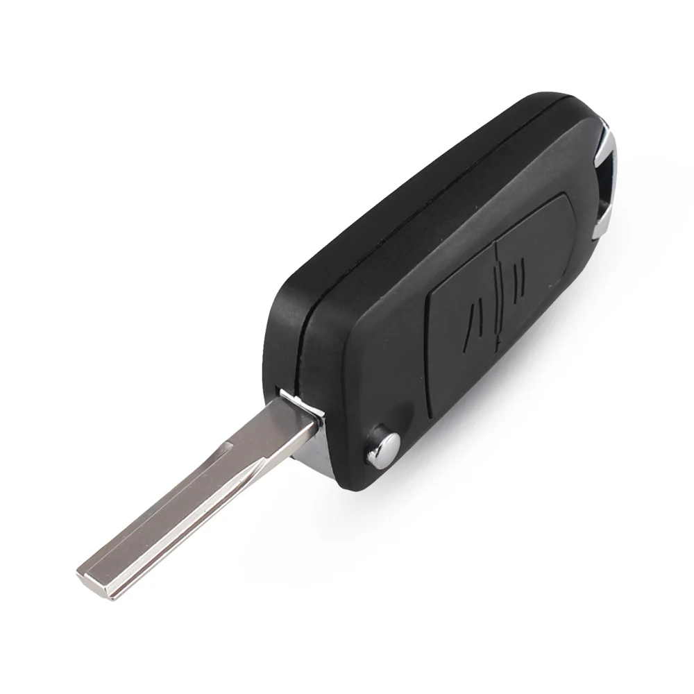 KEYYOU 2 кнопки Складной флип дистанционного ключа чехол в виде ракушки брелок для Vauxhall Opel Omega Vectra Frontera Astra Zafira с лезвием HU43