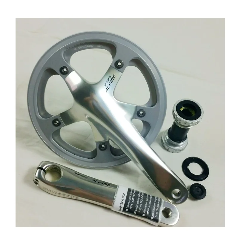 SHIMANO Alfine FC S500 S501 Crankset 45T Chainring BCD 130mm 170mm Crank 24mm Bottom Bracket 8 9 S SP8 City Folding Road Bicycle | Спорт и