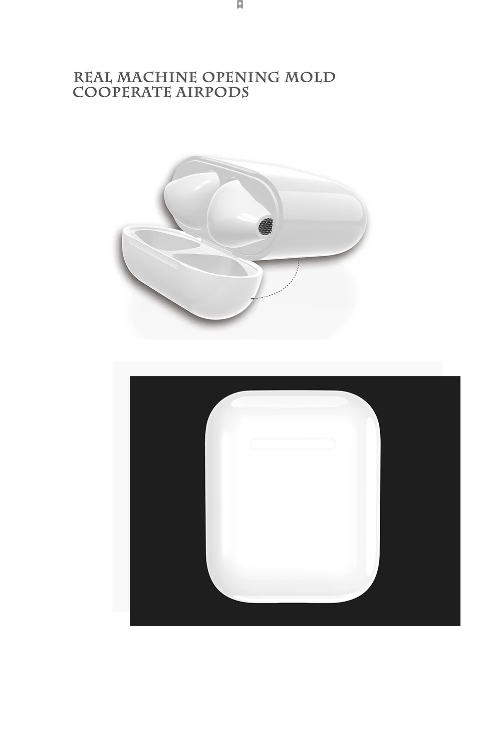 Airpods Bluetooth гарнитура Беспроводная зарядка коробка airpods зарядное устройство тщательный дизайн цепи более идеальная защита airpods