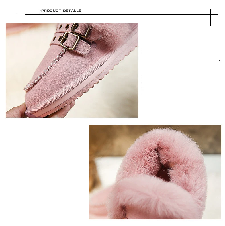 Botas mujer/Женская обувь; женские теплые зимние ботинки; модные брендовые Женские повседневные ботильоны из натуральной кожи на меху; Цвет Черный