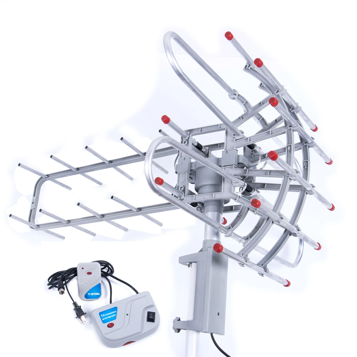 8X20X40CM Наружная усиленная Антенна Yagi, 100 км, HD tv, 15 дБ, дальность UHF/VHF/FM - Цвет: 8X20X40CM