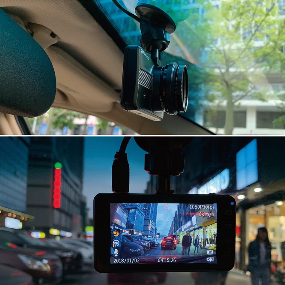 Видеорегистратор ZEROGOGO Full HD 1920x1080, Автомобильный видеорегистратор с gps регистратором, 3,0 дюймов, ips дисплей, видеорегистратор, Супер ночное видение, F1.8