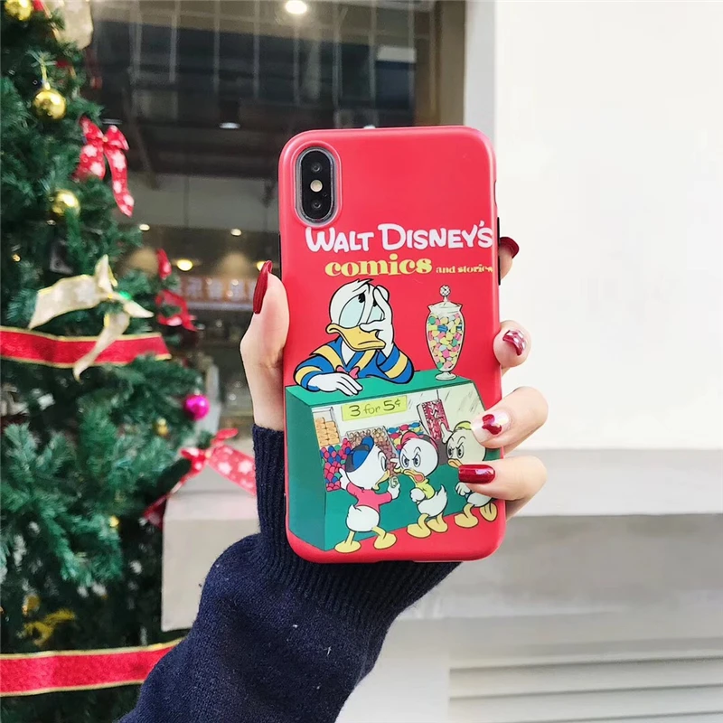 WTSZKL весело Дональд Дак мобильный чехол для iPhone X XR XS MAX в виде ракушки милый