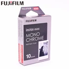 Оригинальная Fujifilm 10 листов, монохромная фотобумага Instax Mini для мгновенной печати, фотобумага Instax Mini 8 7s 25 50s 90 9 SP-1, камера