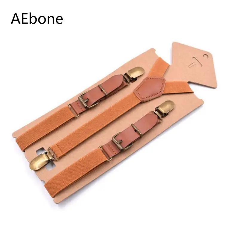 AEbone подтяжки для взрослых подтяжки мужские для брюк винтажные коричневые кожаные мужские подтяжки черные Bretelles Pantalon Pour Homme Sus67