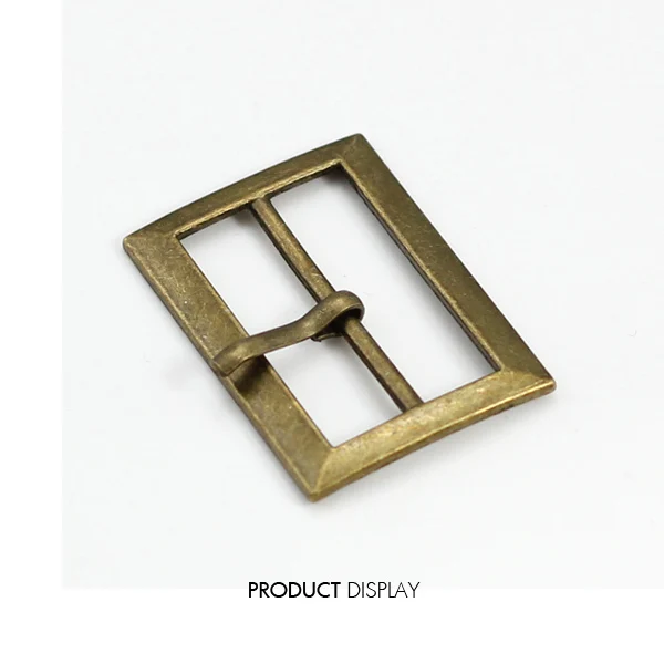 Металлическая Прямоугольная Античная бронзовая пряжка для ремня 37x27 мм сумок