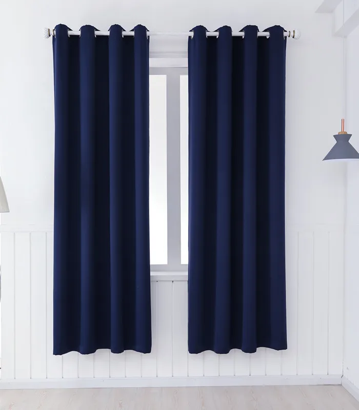 SunnyHouseware очаровательный чистый темно синие шторы полный тенты или cortinas для гостиная можно под заказ