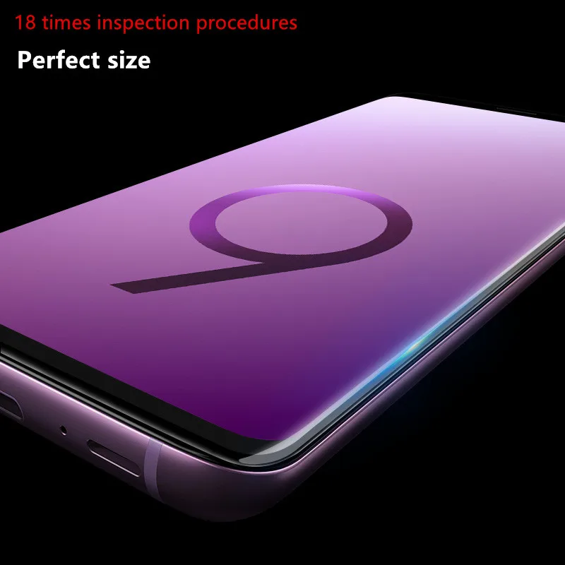 6D закаленное стекло для samsung Galaxy S8 S9 Plus 3D Защитная пленка экрана Note 8 S7 Edge S6 A8
