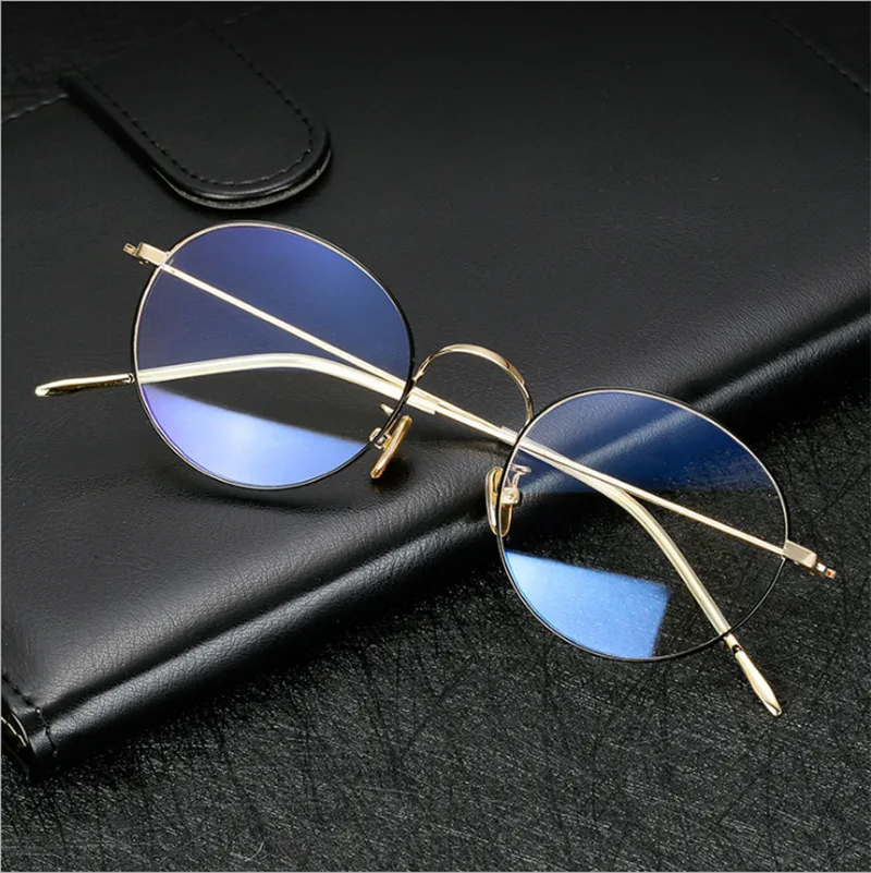 Anti blue light Round Design Optical Glasses Prescription Oculos Myopia Multifocal Customized Lens Men Women Frame |