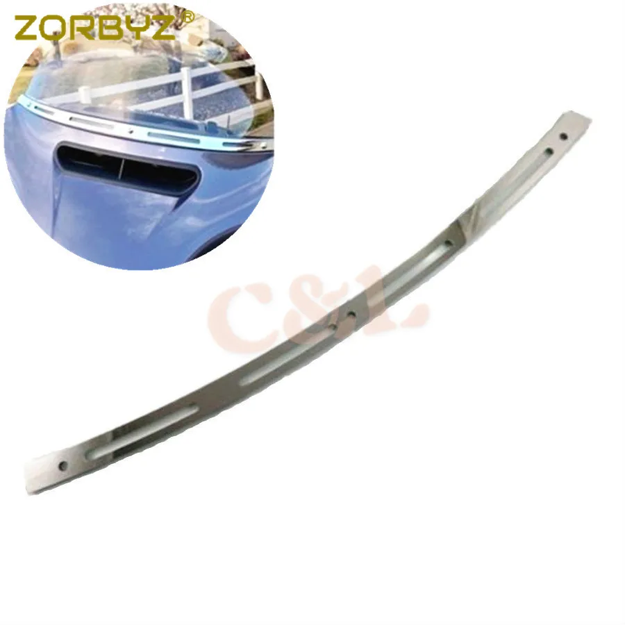 ZORBYZ шлицевая отделка + 6 &quotЧерное Лобовое стекло обтекателя ветрового стекла для