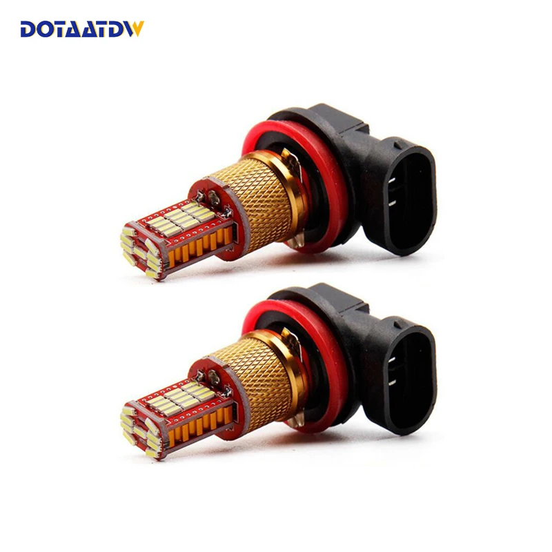 DOTAATDW 2x H8 H11 9005 HB3 9006 HB4 4014SMD Светодиодные Автомобильные противотуманные фары