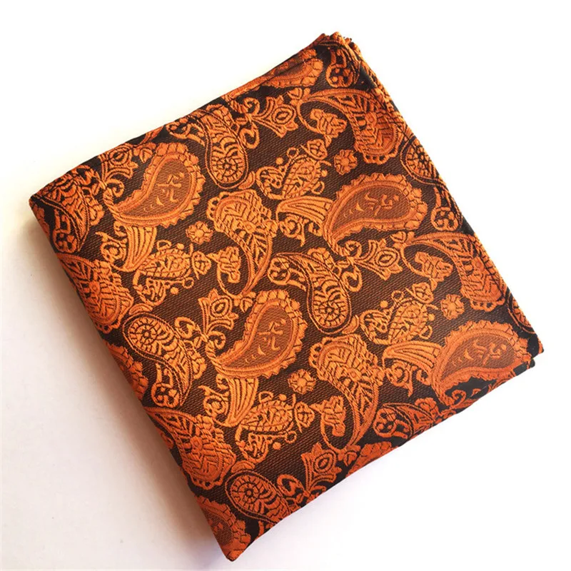 Модный Шелковый Карманный носовой платок CityRaider с пейсли и цветочным принтом для