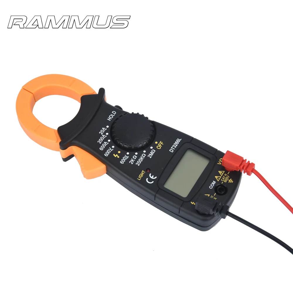 DT-3266L цифровой Ампер клещи мультиметр токовые Вольтметр Амперметр 600A Ом ток