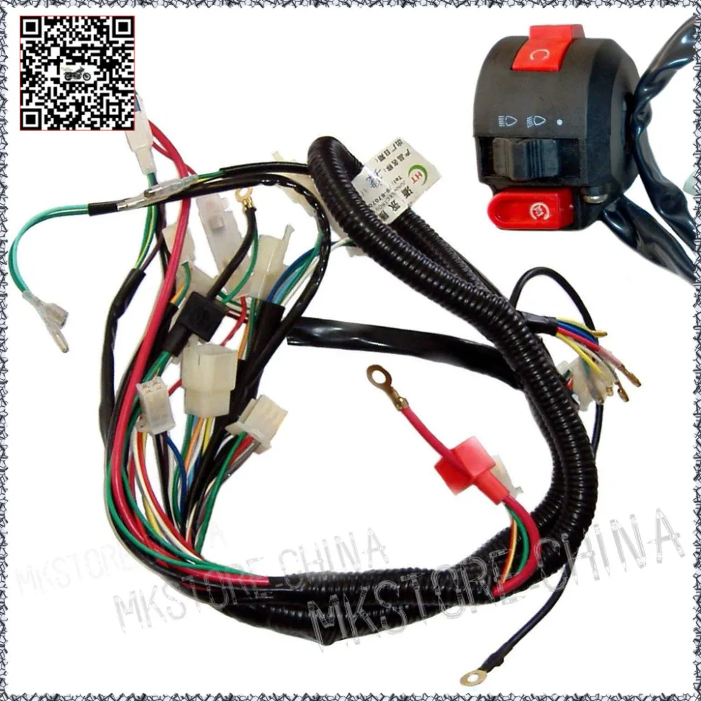 110cc + переключатель QUAD электрика Zongshen Lifan Ducar бритвы CDI катушки жгут проводов